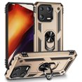 thumbnail image 1 of For Xiaomi 13 Shockproof TPU + PC Phone Case with Holder(Gold), iPhone 14, 1 of 4