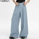 thumbnail image 2 of INCERUN 2024 Pantalones de estilo coreano, pantalones de moda para hombre con laterales desmontables, ropa de calle masculina, diseño de deconstrucción, pantalones sólidos S-5XL, 2 of 5