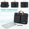thumbnail image 5 of Lacdo 14 Inch 360° Protective Laptop Shoulder Bag Sleeve Case for HP Chromebook 14, Stream 14 / Acer Chromebook 14, Spin 3 / ASUS ZenBook 14 / Inspiron 14, Latitude E7470 / IdeaPad 3 Notebook, Black, 5 of 7