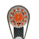 thumbnail image 2 of Gear Clock Vintage Chain Creative 3D Hollow Restaurant Bar Decor naranja, 2 of 7