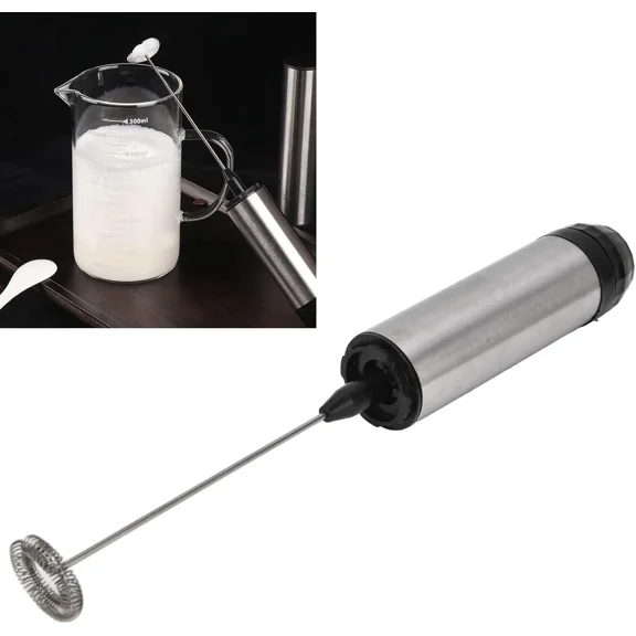 Glam Hobby Electric Milk/Coffee Frother, Battery Powered  Mini Mixer Electric Handheld -Whisk Drink Blender for Coffee,Mini Foamer for Cappuccino,Lattes, Matcha, Hot Chocolate