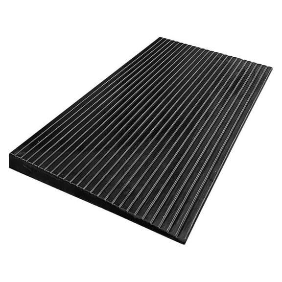 2.4" Non Slip Rubber Threshold Wheelchair Ramp for Accessibility | Use with Wheelchairs, Mobility Scooters for Home, Steps, Stairs, Doorways, Curbs - 40" W x 24" L Black