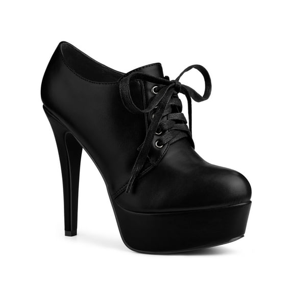 BLISSFUL STEP Women's Platform Stiletto High Heel Ankle Booties
