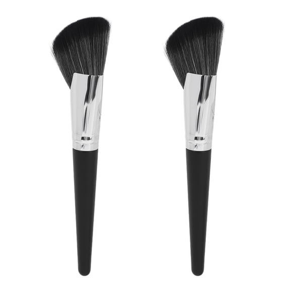 Shading Brush, Ergonomic Cosmetic Tool Safe Contour Brush Log Handle For Home Travel