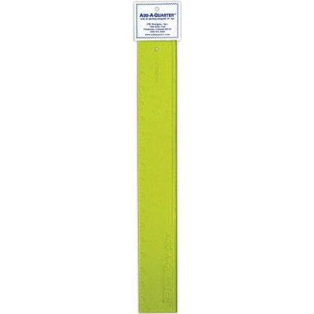 UPC: 0635105000183 | CM Designs 18-Inch Add-A-Quarter Ruler  Yellow