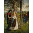 thumbnail image 2 of James Archer 19x24 Black Ornate Framed Double Matted Museum Art Print Titled: Sir Launcelot and Queen Guinevere, 2 of 5