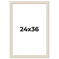 24x36 Frame White Real Wood Picture Frame Width 1.75 inches | Interior Frame Depth 0.5 inches |