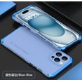 thumbnail image 1 of Phone Case for Iphone 14 15 plus pro max Metal backplate Fall prevention Contrasting colors phone case, 1 of 3