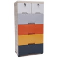 thumbnail image 6 of 6 Drawer Chest Dresser Cabinet Lockable Large Capacity Floor Storage Organizer for Home, 6 of 12