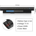 thumbnail image 4 of MR90Y Laptop Battery for Dell Inspiron 14 14R 15 15R 17 17R Series 3421 5437 3521 3531 3537 3542 5521 5537 3721 3737 5727 5737 Latitude 14 3000 15 3000 Series 3440 3540 E3440 E3540 Vostro 2421 2521, 4 of 8