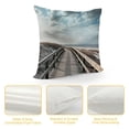 thumbnail image 4 of Chilfamy Beach Ocean Clouds Pillow Covers for Couch Sofa Indoor Outdoor Home Decor Pillowcase 1PC 18x18in, 4 of 5
