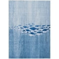 thumbnail image 2 of 8' X 10' Sky Blue And Navy Blue Nautical Washable Indoor Outdoor Area Rug, 2 of 5