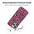 thumbnail image 7 of Compatible with iPhone 16 Pro Case Double Layer Leopard Print Design PC Bumper Protective Phone Cases Scratch Resistant Cover for Women Girls Leopard, Pink, 7 of 7