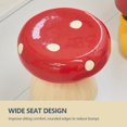 thumbnail image 4 of Stool, Resin Mushroom Stool Mushroom Ottoman Mushroom Decorative Stool Resin Creative Sculpture Decoration Mushroom Shape Ottoman Small Chair for Living Room Bedroom(Multi-Colored), 4 of 6