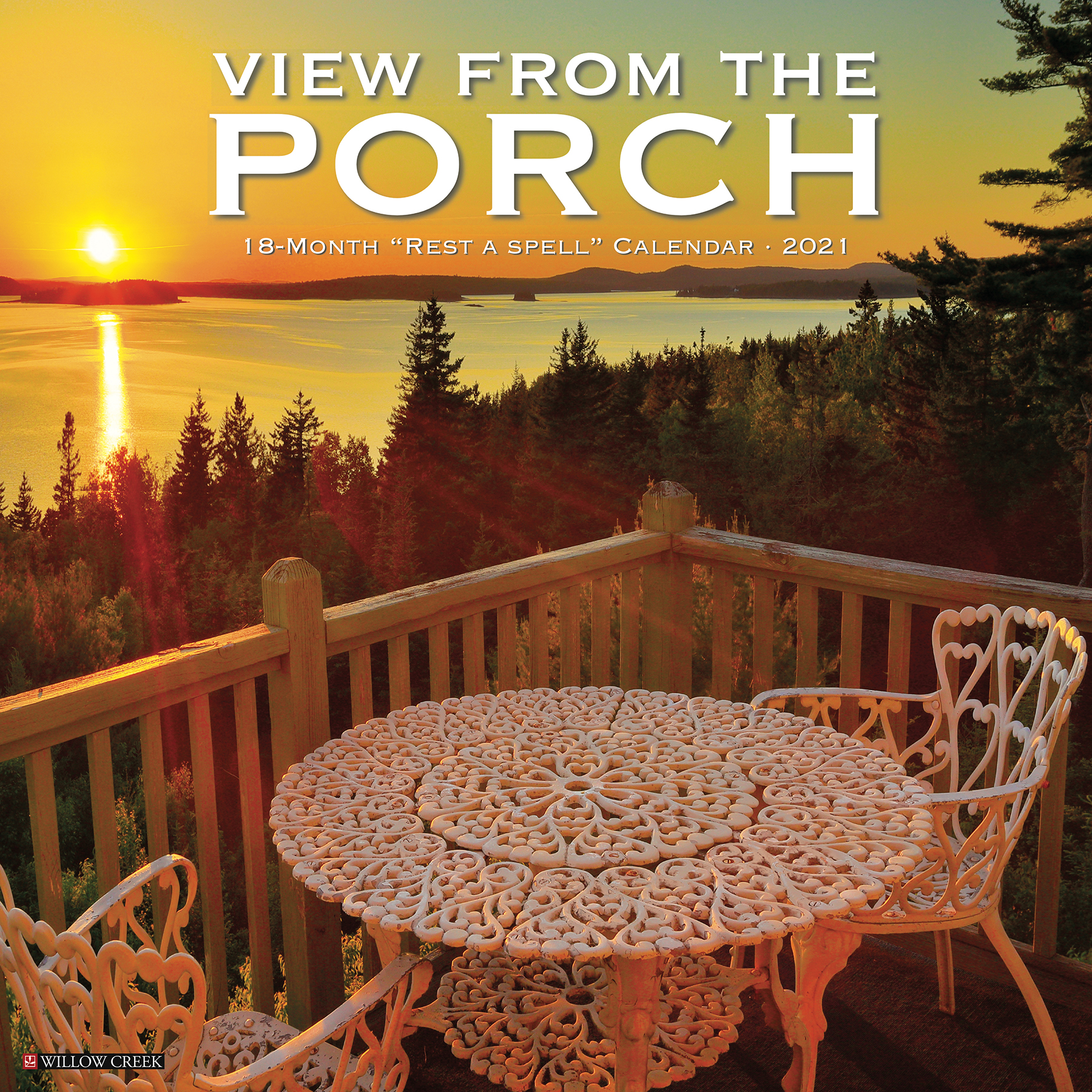 Willow Creek Press 2021 Porch View Wall Calendar