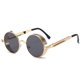 thumbnail image 3 of Gafas de sol Steampunk, gafas de sol retro de metal con montura gruesa y redonda, gafas de primavera, gafas Prince, 3 of 5