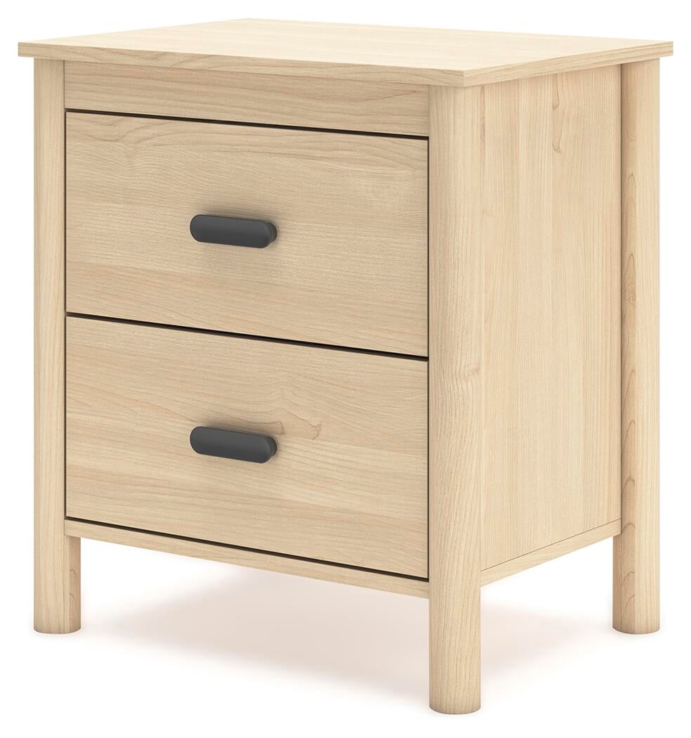 Signature Design by Ashley Cabinella 2 Drawer Nightstand, Tan
