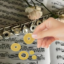 Baluue woodwind repair spare pads Flute Pads Beige 1 Set