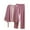Purple, variant on Women's Long Sleeve Full Length Duster Cardigan Sleepwear Set Cozy Soft Nylon Spandex Elastic Waist Solid Color Matching Pajama Set Plus Size M - 2XL Nightwear Loungewear