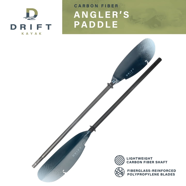 D Drift Carbon Fiber Kayak Paddle, 90.55", Blue photo 3