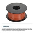 thumbnail image 3 of Uxcell 26AWG Stranded Wire Hookup 30M/100ft Orange, Electrical Wire UL1007 Spool, 3 of 6
