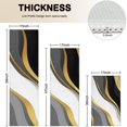 thumbnail image 4 of Black White Gold Wave Marble Kitchen Rugs Sets Of 3,Kitchen Runner Rugs Non Skid Washable,Decorative Kitchen Floor Mats for Kitchen,Sink,Laundry,17"x30"+ 17"x47" + 17"x59", 4 of 6
