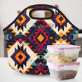 thumbnail image 6 of Herdesigns Western Aztec Insulated Neoprene Lunch Bag for Women Men Lunch Box Washable Reusable Lunch Tote Lightweight Lunch Handbag for Work Outdoor Picnic, 6 of 7