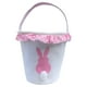 thumbnail image 1 of Cesta de conejo de Pascua, cesta de regalo para llevar, cesta de conejo, cesta con volantes para cazar Rosa, 1 of 8