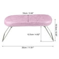 thumbnail image 2 of Unique Bargains Professional Nail Arm Rest Soft Leather Nail Art Hand Pillow Cushion Pink, 2 of 7