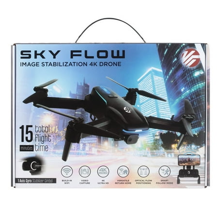Vivitar - Sky Hawk 4K Drone with Built-in Wifi - Black