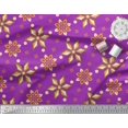 thumbnail image 2 of Soimoi polyester Crepe Fabric Dot & Floral Decorative Decor Fabric Printed Yard 52 Inch Wide, 2 of 3