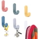 thumbnail image 1 of 18 ganchos adhesivos de colores, ganchos autoadhesivos para toallas, gancho adhesivo de plástico fuerte para albornoz, abrigo, toalla, para cocina, baño, armario ER, 1 of 5