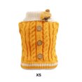 thumbnail image 2 of Suéter de Punto Cálido para Perros Greeniant Ropa de Invierno Amarillo XS, 2 of 6