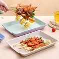 thumbnail image 2 of Lubelski Serving Tray BPA Free Multi-Function Crack Resistant Easy to Clean Space-saving Food Display Reusable Reusable Plastic Serving Platters Kitchen Supply, 2 of 8