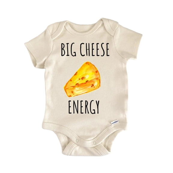 Big Cheese Energy Foodie Baby Gift Baby Onesie®