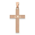 thumbnail image 3 of Auriga Fine Jewelry 14K Rose Gold Cross Pendant for Women, 3 of 6