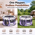 thumbnail image 2 of Portable Pet Playpen, Foldable Breathable Oxford Cloth Pet Tent, for Small dog Cats Rabbits, Indoor Outdoor Travel Camping Use, 2 of 7