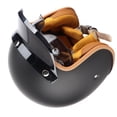 thumbnail image 4 of Casco De Motocicleta Vintage, 24 A 24,8 Pulgadas, 3/4 Conchas Abiertas, Casco D, Bicicleta Eléctrica, Medio Para Ciclomotor, Crucero, Scooter, Adultos, Hombres, Jóvenes,, 4 of 7