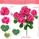thumbnail image 2 of Flores artificiales de geranio Turnmeon para decoración de exteriores, 4 unidades, 2 of 9