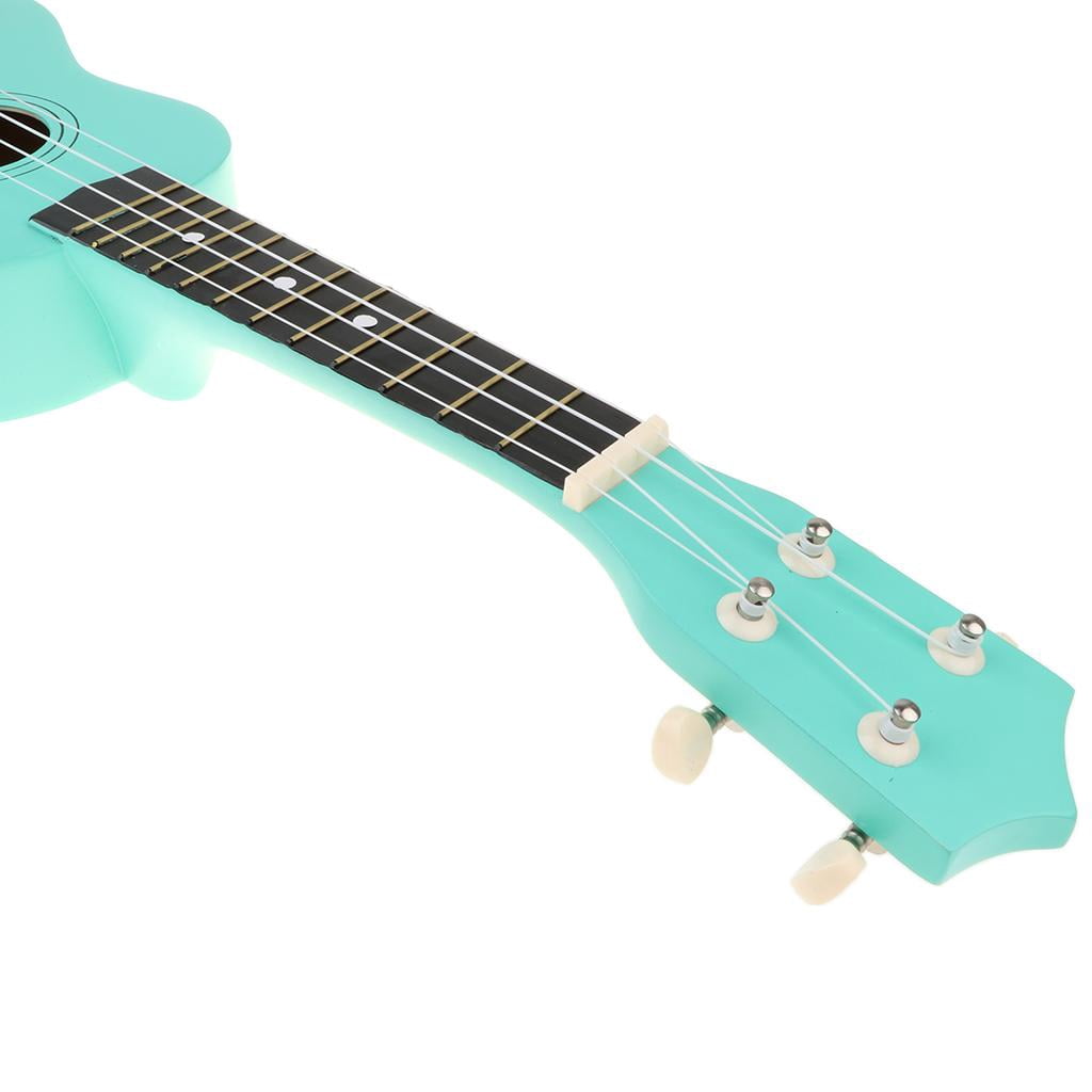 LeeQinersw 21" Hawaii Ukulele Mini 4 Strings Guitar for Kids Beginners Turquoise