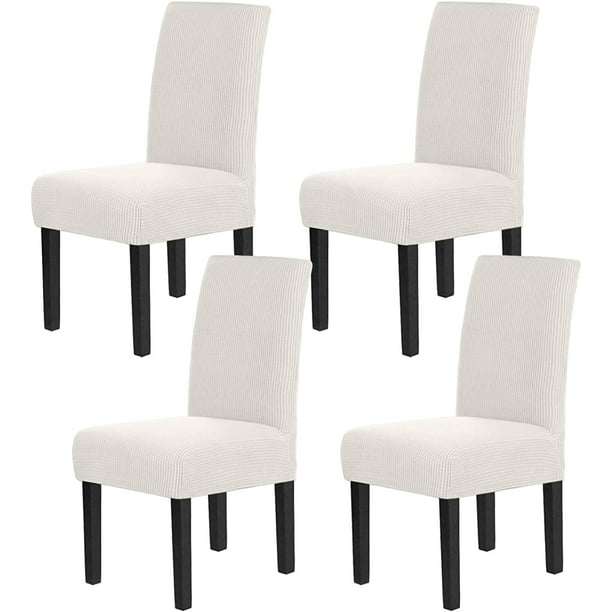 Chair Covers For Dining Room Stretch, Off White Dining Chairs Set Of 4