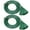 Green, variant on DEWENWILS 2-Pack 10 FT Outdoor Extension Cord for Outside with 3 Outlets 16 AWG Extension Cord Splitter 3 Prong Grounded Weatherproof