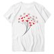 thumbnail image 3 of Tejiojio Women's Plus Size T-shirt Valentine's Day Heart Print Round Neck Short Sleeve Tops Spring Summer XL-5XL, 3 of 4