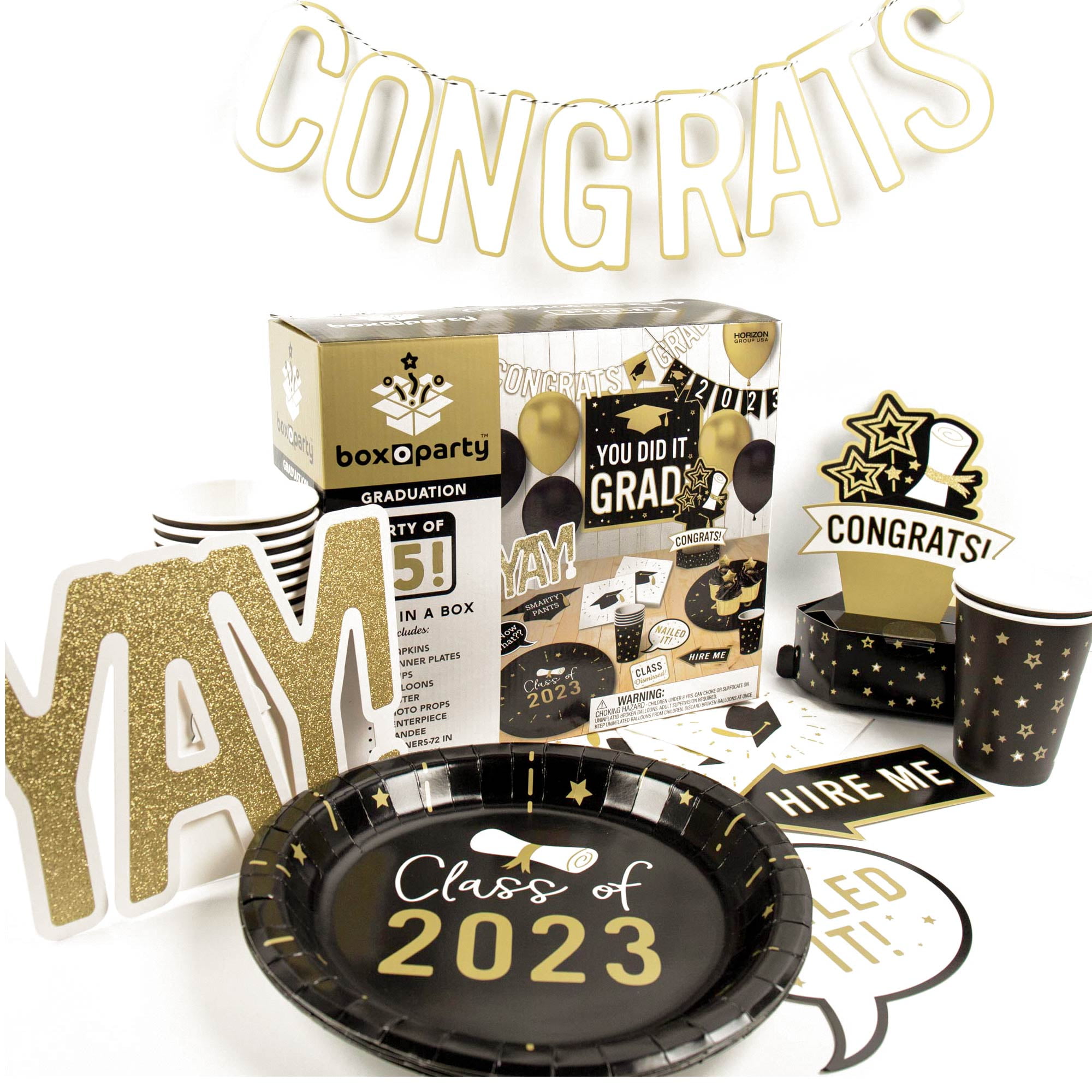 Box O Party Graduation Party in a Box, 2023 Graduation Decoration Set