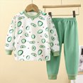 thumbnail image 2 of Futezty Toddler Baby Boy Girl Fall Winter Clothes 2-Piece Long Sleeve Top and Jogger Pant Set for Boys Girls Pajamas & Home Clothes 3M-8T, 2 of 4
