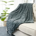 thumbnail image 4 of Home Soft Things Saga Double Sided Faux Fur Throw - Pewter - 60" x 80" Jumbo, 4 of 9