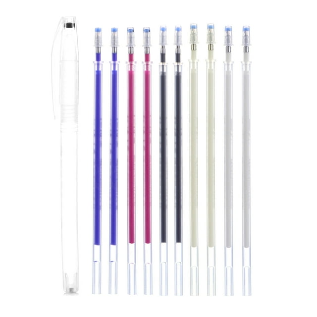 LCXmlly Heat Erasable Pen Smooth Writing Bright Color Quick Dry Special Ink Design Comfortable Grip Tailors Sewing Heat Erasable Sewing Supplies