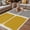 Yellow, variant on Brown Outdoor Rug for Patio/Deck/Porch, Non-Slip Large Area Rug 6 x 9 Ft, Modern Painting Farmhouse Striped Abstract Art Indoor Outdoor Rugs Washable Area Rugs, Reversible Camping Rug Carpet Runner