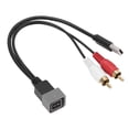 thumbnail image 2 of USB RCA Adapter Cable, Compact Design Audio Video Cables Converter High Speed Data Transfer  Sound Quality  for Car Radio, 2 of 7