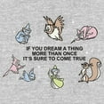 thumbnail image 2 of Men's Sleeping Beauty Dream More Than Once Quote  Sweatshirt, 2 of 4